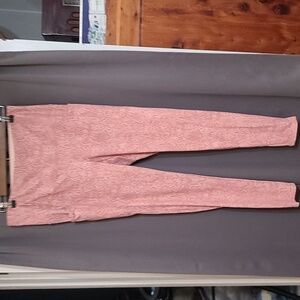 Chico's Zenergy Womens Yoga Pants Capris Dusty Rose Pockets Stretch 8/10 EUC